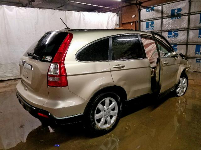 5J6RE48739L007144 - 2009 HONDA CR-V EXL GOLD photo 4