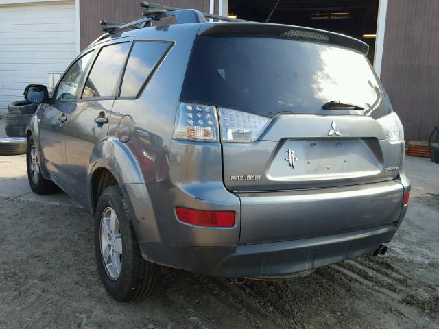 JA4MT31X97U013316 - 2007 MITSUBISHI OUTLANDER GRAY photo 3