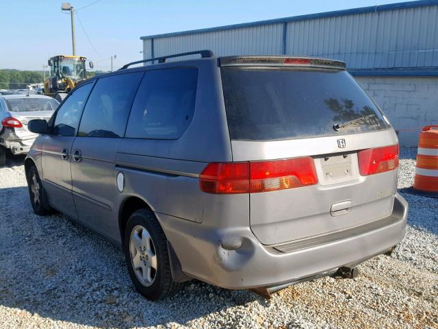 2HKRL1865YH615641 - 2000 HONDA ODYSSEY EX GRAY photo 3