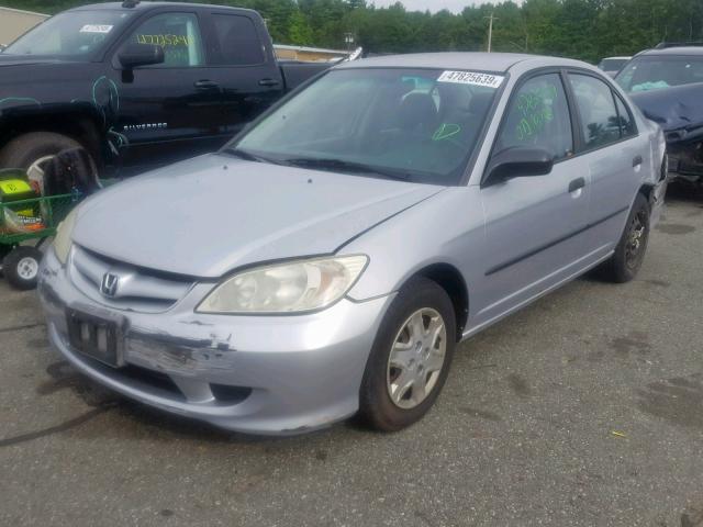 2HGES16394H626561 - 2004 HONDA CIVIC DX V SILVER photo 2