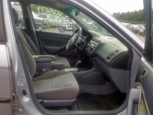 2HGES16394H626561 - 2004 HONDA CIVIC DX V SILVER photo 5