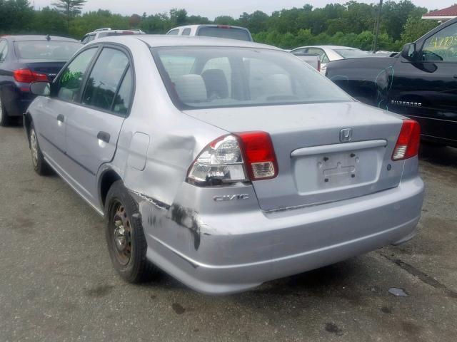 2HGES16394H626561 - 2004 HONDA CIVIC DX V SILVER photo 9