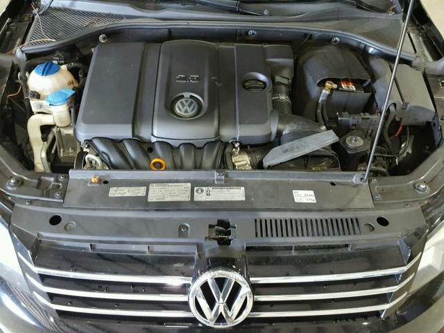 1VWBH7A37CC050428 - 2012 VOLKSWAGEN PASSAT SE BLACK photo 7