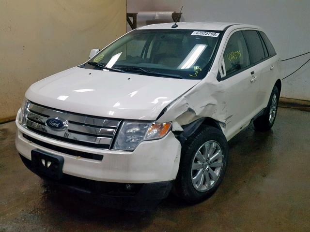 2FMDK48C28BA96835 - 2008 FORD EDGE SEL WHITE photo 2