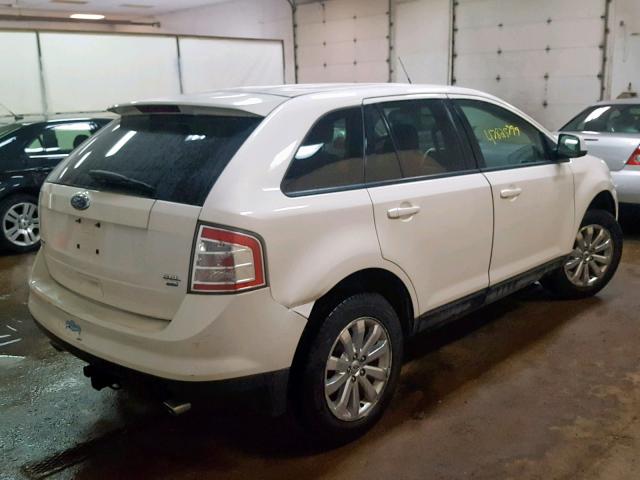 2FMDK48C28BA96835 - 2008 FORD EDGE SEL WHITE photo 4