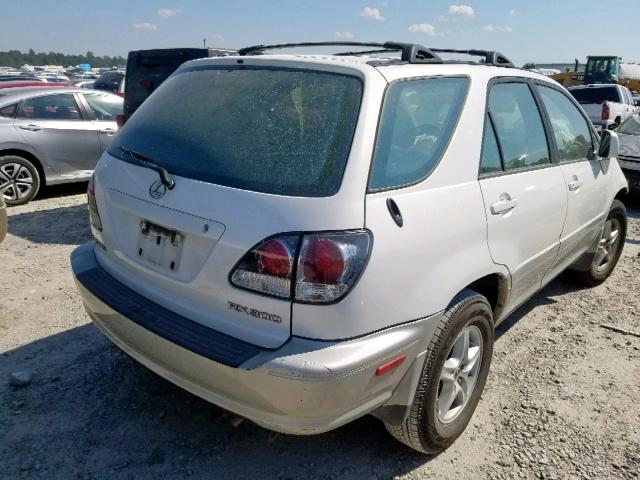 JTJGF10U030150908 - 2003 LEXUS RX 300 WHITE photo 4