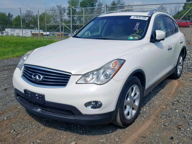 JN1AJ0HR9AM754578 - 2010 INFINITI EX35 BASE WHITE photo 2