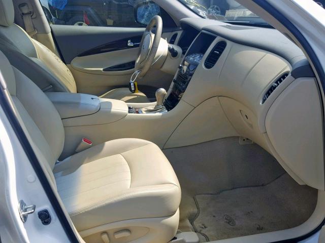 JN1AJ0HR9AM754578 - 2010 INFINITI EX35 BASE WHITE photo 5