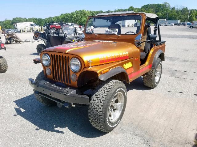 J9F83AH801061 - 1979 JEEP CJ5 BROWN photo 2