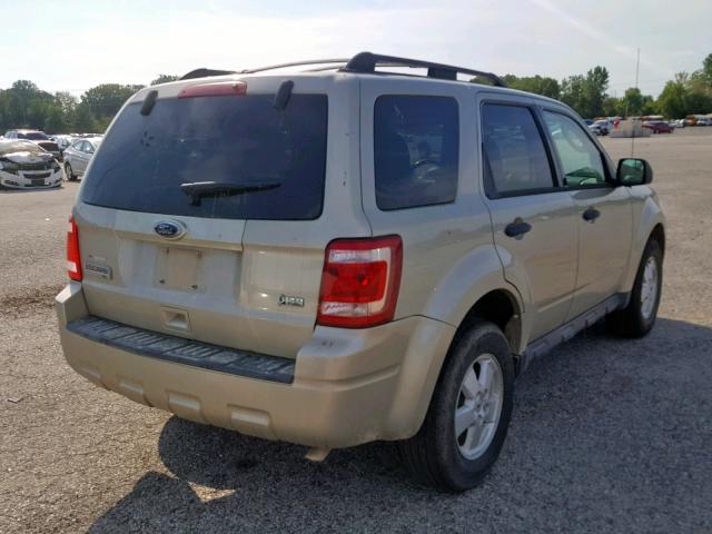 1FMCU9DG9AKC72139 - 2010 FORD ESCAPE XLT TAN photo 4