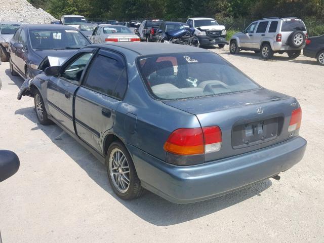 2HGEJ6525VH525415 - 1997 HONDA CIVIC DX GREEN photo 3