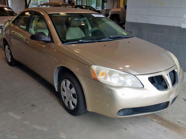 1G2ZF58B374247707 - 2007 PONTIAC G6 VALUE L GOLD photo 1