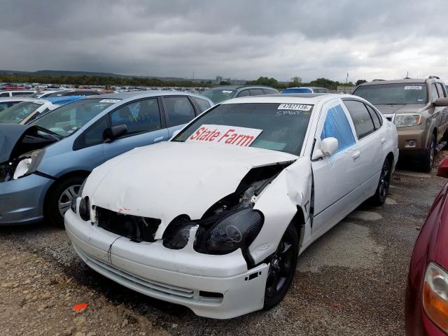 JT8BD69S130191130 - 2003 LEXUS GS 300 WHITE photo 2