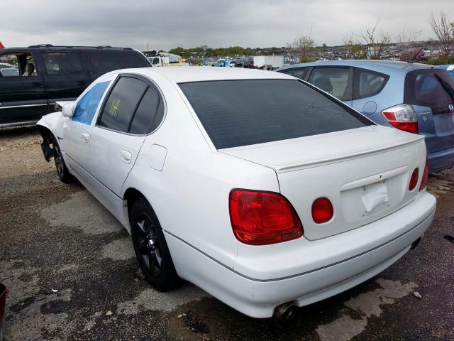 JT8BD69S130191130 - 2003 LEXUS GS 300 WHITE photo 3