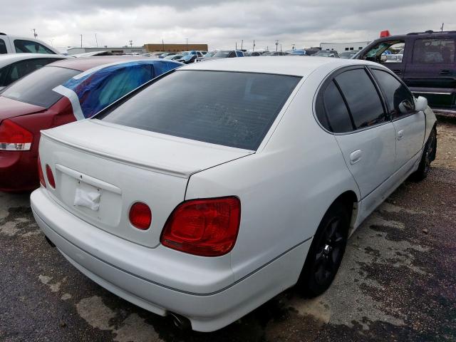 JT8BD69S130191130 - 2003 LEXUS GS 300 WHITE photo 4