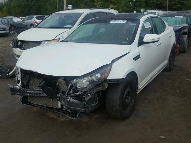 KNAGR4A69B5148522 - 2011 KIA OPTIMA SX WHITE photo 2