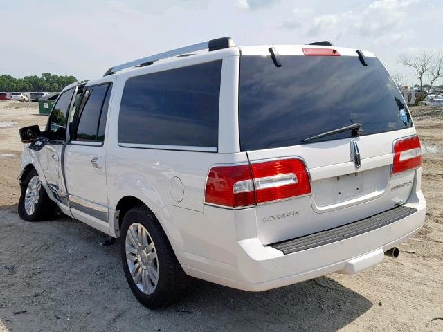 5LMJJ3H51DEL01302 - 2013 LINCOLN NAVIGATOR თეთრი ფოტო 3