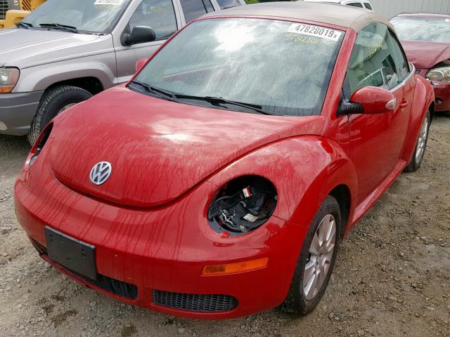 3VWRW3AL0AM002780 - 2010 VOLKSWAGEN NEW BEETLE მუქწითელი ფოტო 2