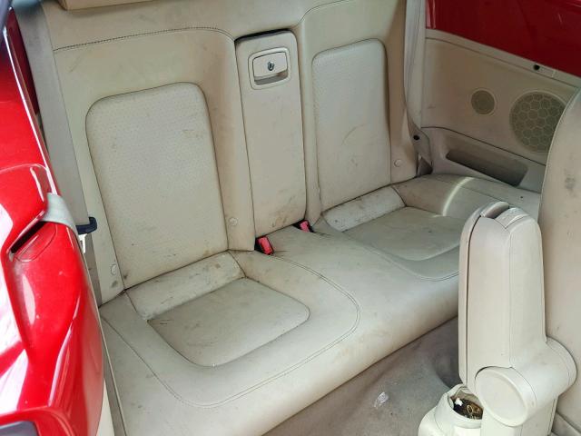 3VWRW3AL0AM002780 - 2010 VOLKSWAGEN NEW BEETLE მუქწითელი ფოტო 6