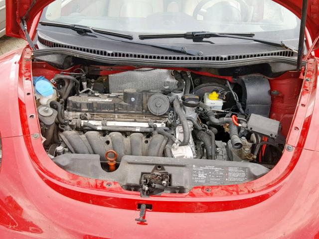 3VWRW3AL0AM002780 - 2010 VOLKSWAGEN NEW BEETLE მუქწითელი ფოტო 7