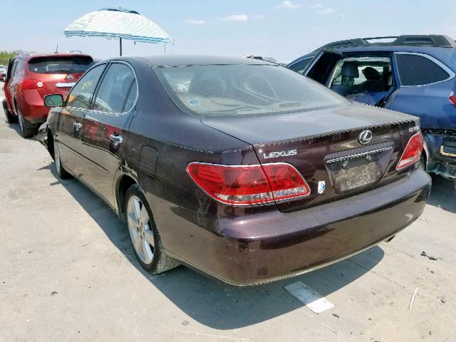 JTHBA30G455142025 - 2005 LEXUS ES 330 BURGUNDY photo 3