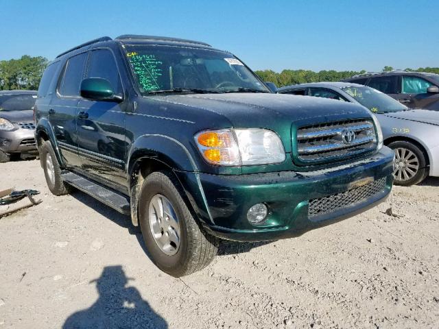 5TDZT38A82S068690 - 2002 TOYOTA SEQUOIA LI GREEN photo 1