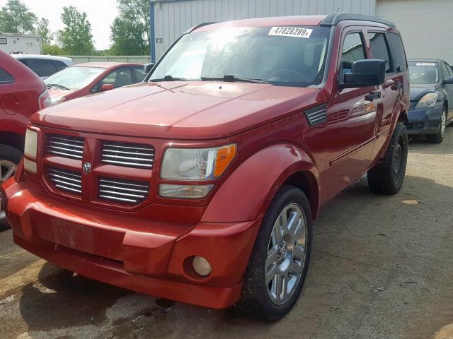 1D8GU58638W218825 - 2008 DODGE NITRO R/T RED photo 2