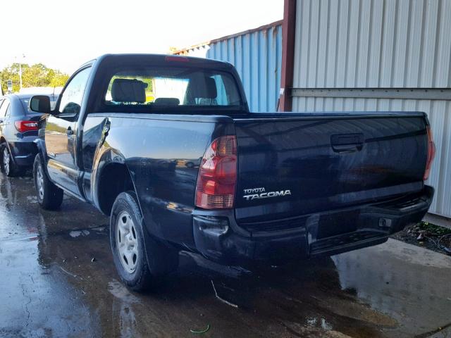 5TENX22N17Z401959 - 2007 TOYOTA TACOMA BLACK photo 3