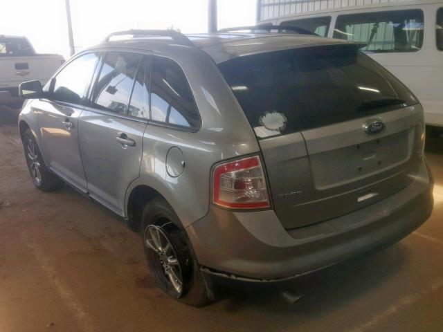 2FMDK48C28BB30949 - 2008 FORD EDGE SEL SILVER photo 3