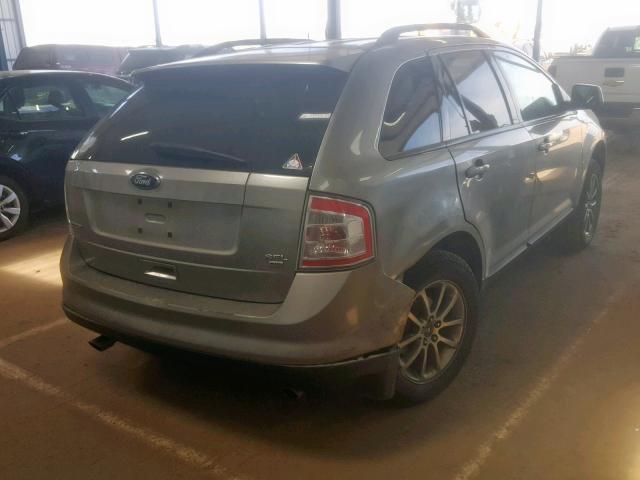 2FMDK48C28BB30949 - 2008 FORD EDGE SEL SILVER photo 4