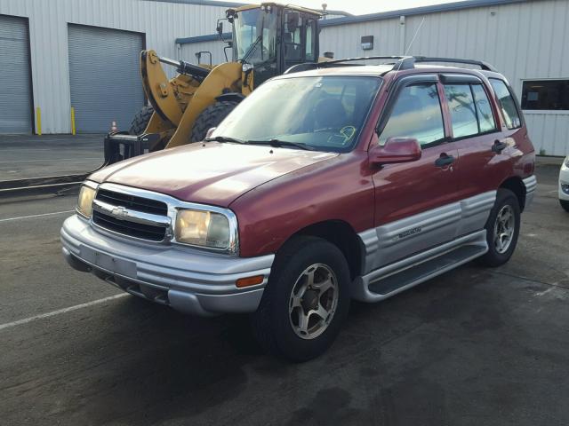 2CNBJ634016941654 - 2001 CHEVROLET TRACKER LT RED photo 2