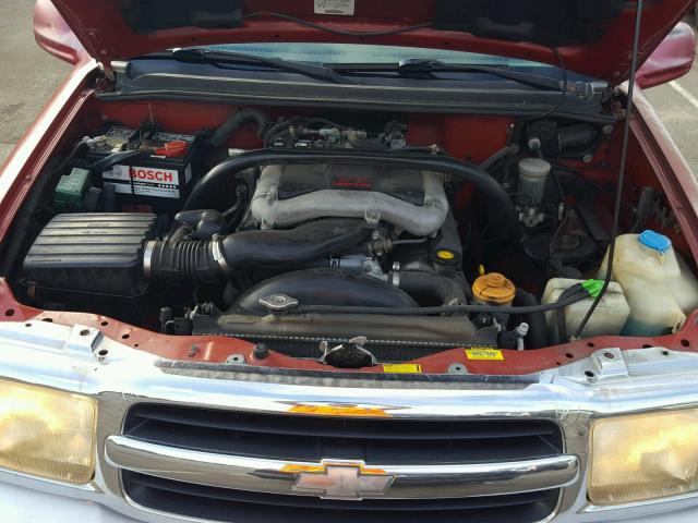 2CNBJ634016941654 - 2001 CHEVROLET TRACKER LT RED photo 7