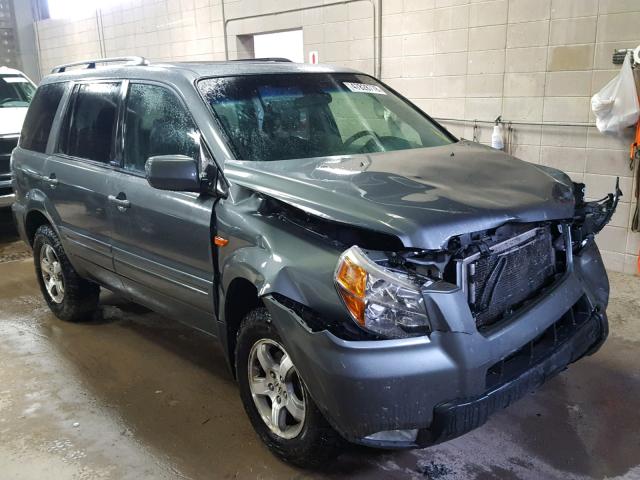 5FNYF18388B041317 - 2008 HONDA PILOT SE GRAY photo 1