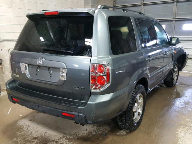 5FNYF18388B041317 - 2008 HONDA PILOT SE GRAY photo 4