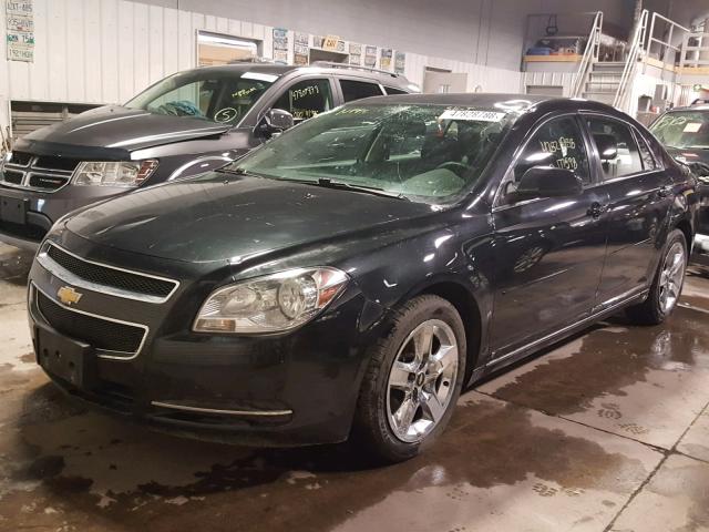 1G1ZH57B79F171819 - 2009 CHEVROLET MALIBU 1LT BLACK photo 2