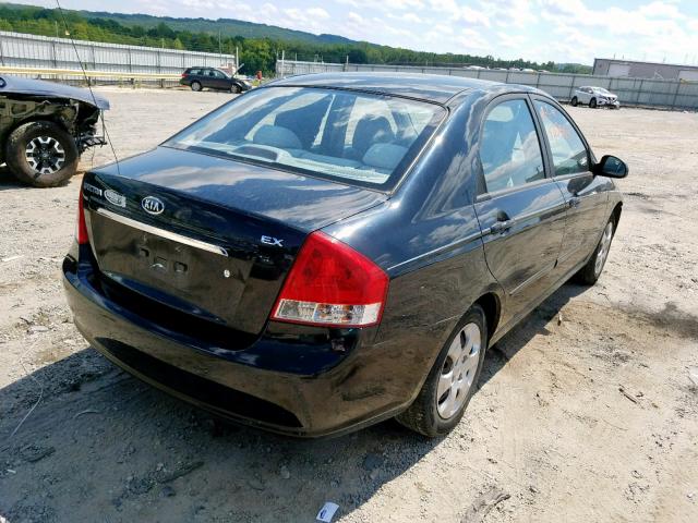 KNAFE222495665731 - 2009 KIA SPECTRA EX BLACK photo 4