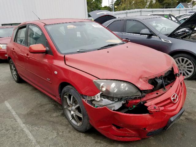 JM1BK143151333855 - 2005 MAZDA 3 HATCHBAC RED photo 1