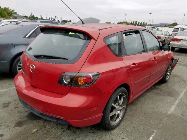 JM1BK143151333855 - 2005 MAZDA 3 HATCHBAC RED photo 4