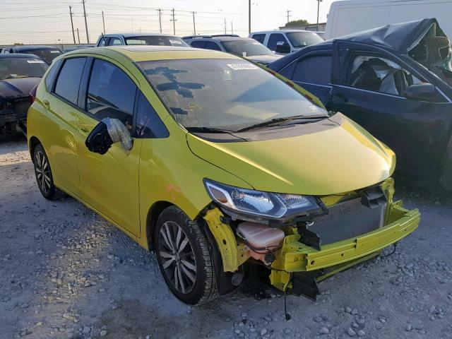 3HGGK5H8XFM750786 - 2015 HONDA FIT EX YELLOW photo 1