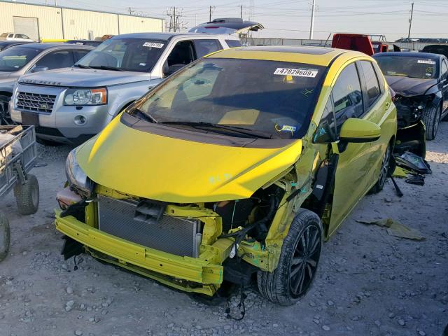 3HGGK5H8XFM750786 - 2015 HONDA FIT EX YELLOW photo 2