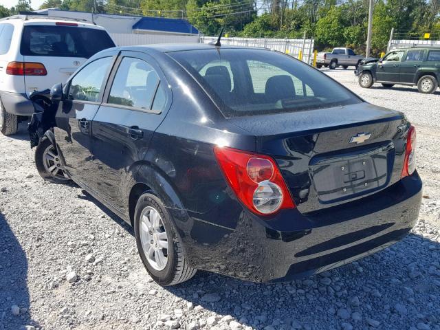 1G1JA5SH5C4138432 - 2012 CHEVROLET SONIC LS 黑色 照片 3