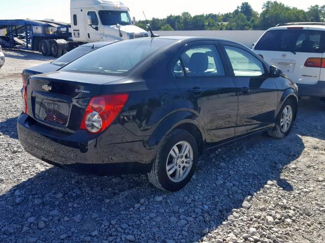 1G1JA5SH5C4138432 - 2012 CHEVROLET SONIC LS 黑色 照片 4