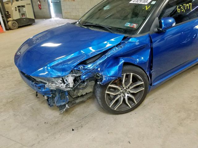 JTKJF5C79E3085539 - 2014 TOYOTA SCION TC ლურჯი ფოტო 9