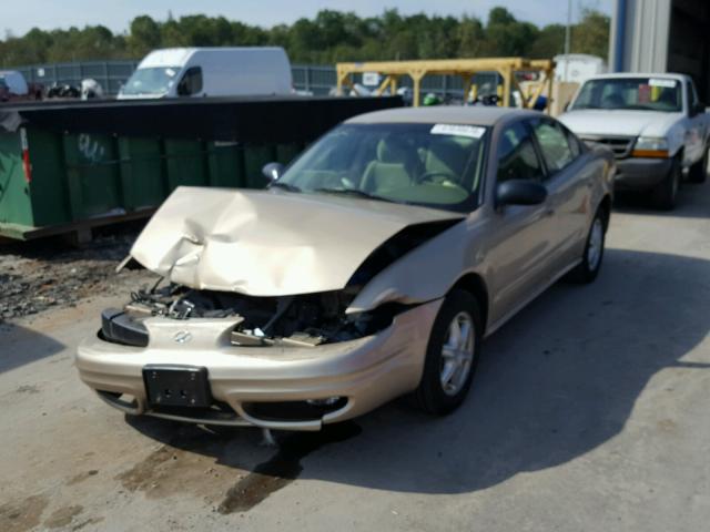 1G3NL52E23C128326 - 2003 OLDSMOBILE ALERO GL GOLD photo 2