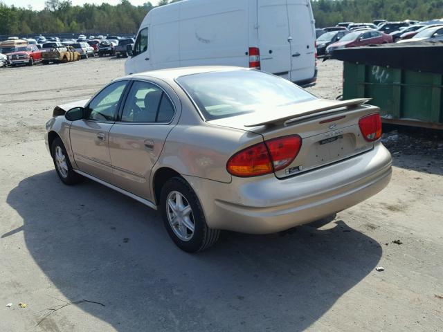 1G3NL52E23C128326 - 2003 OLDSMOBILE ALERO GL GOLD photo 3