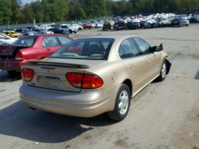 1G3NL52E23C128326 - 2003 OLDSMOBILE ALERO GL GOLD photo 4