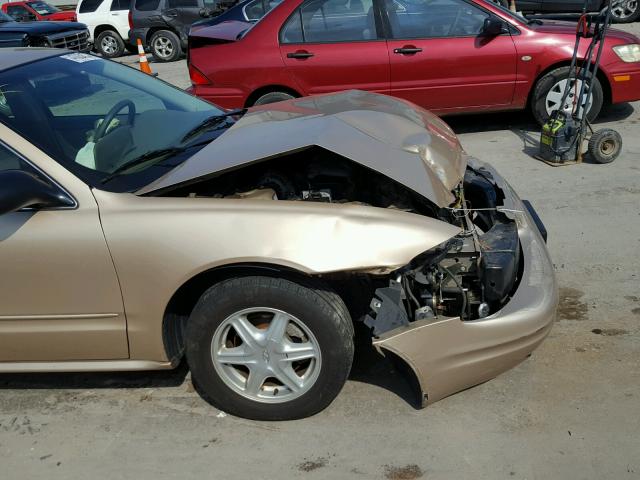 1G3NL52E23C128326 - 2003 OLDSMOBILE ALERO GL GOLD photo 9