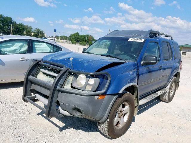 5N1ED28T84C602746 - 2004 NISSAN XTERRA XE BLUE photo 2