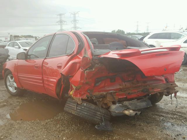 1G2NE52E3XM779723 - 1999 PONTIAC GRAND AM S RED photo 3