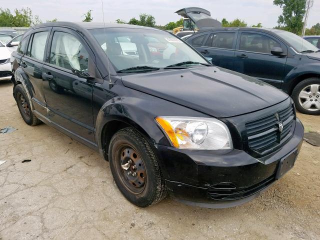 1B3HB28B07D320602 - 2007 DODGE CALIBER BLACK photo 1